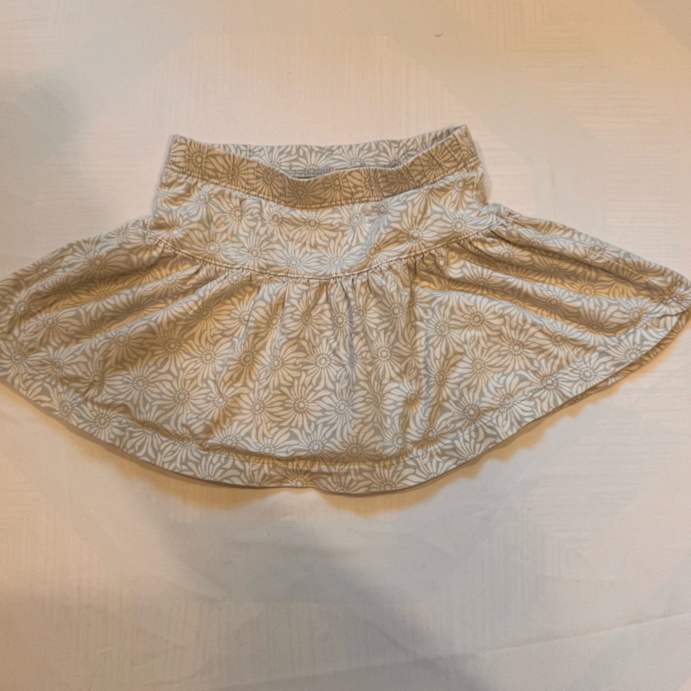 Tea Collection Cream‎ Floral Kids Skirt